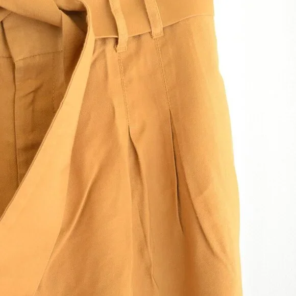Zara Goldenrod Wide Leg Tie Waist Pants Sz M - Picture 7 of 8